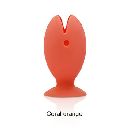 Silicone Fish Toothbrush Cover with Suction Stand - Travel Essential