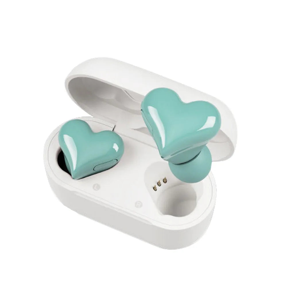 Wireless Bluetooth Heart Shaped Earphones 