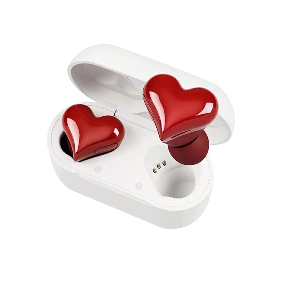 Wireless Bluetooth Heart Shaped Earphones 